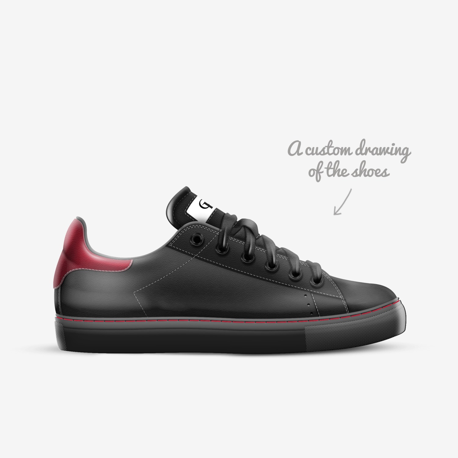 Soulja UPT  custom made in Italy shoes by Morris Mayfield Iii | Sketch view