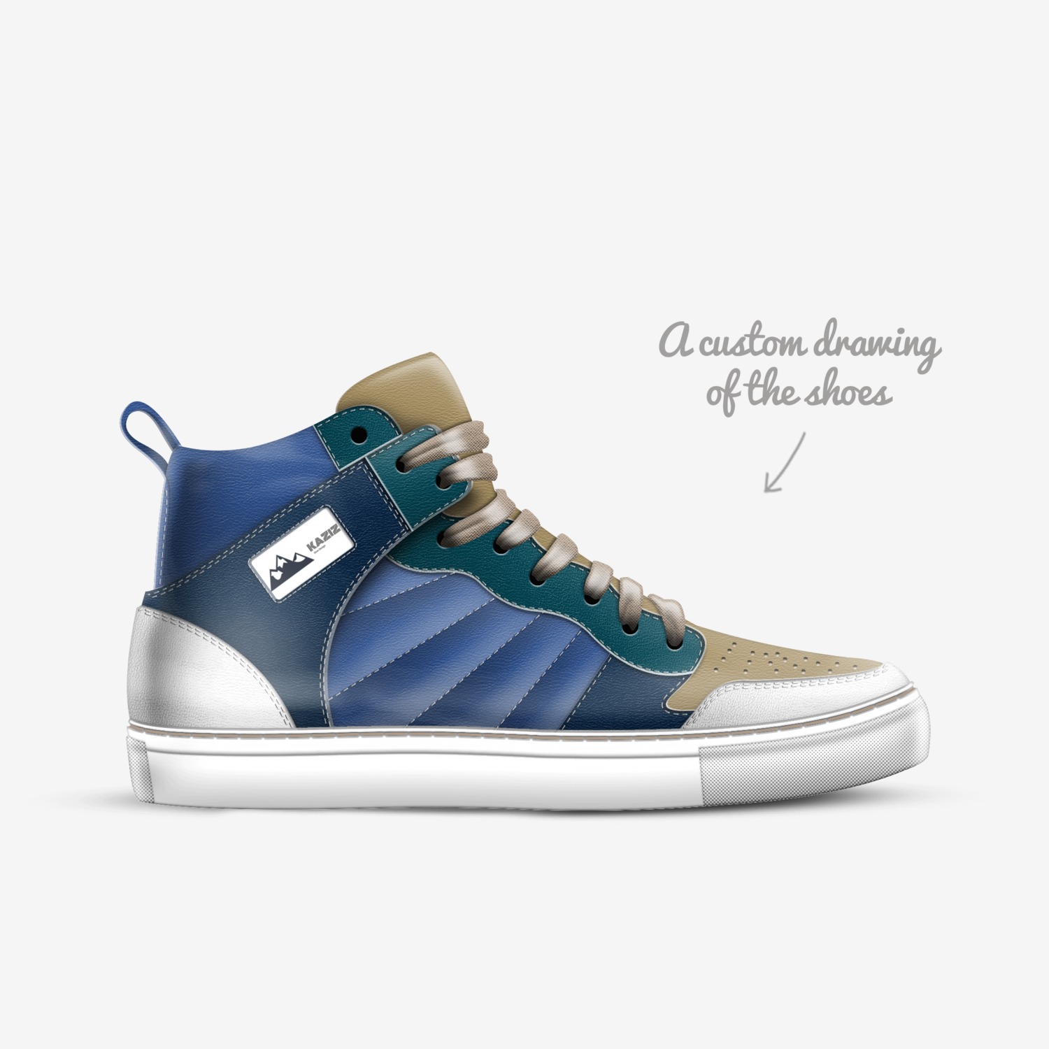 R-KAZIZ custom made in Italy shoes by Grace Kazmierski | Sketch view