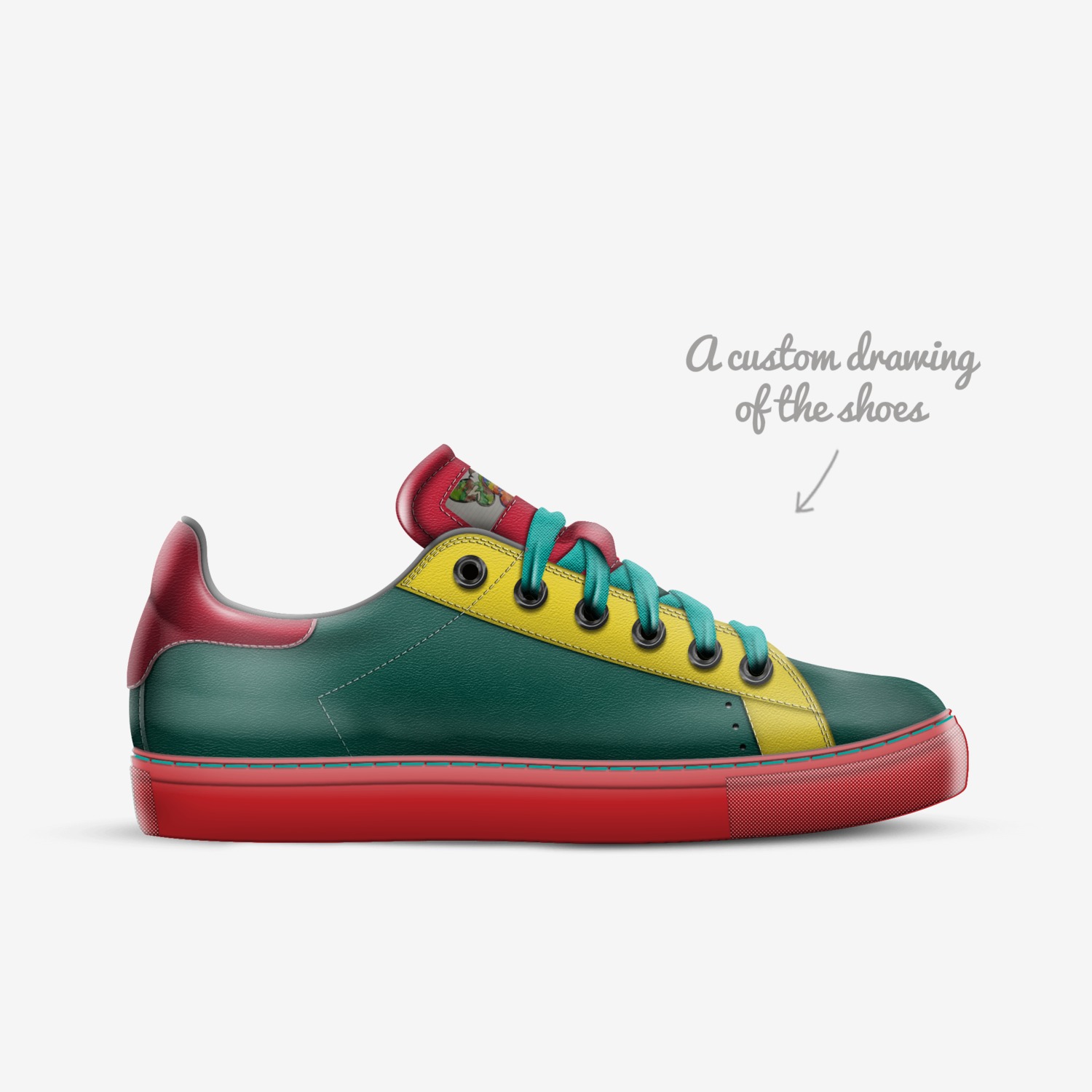 Butterflies Shoes custom made in Italy shoes by Ariel Hout | Sketch view