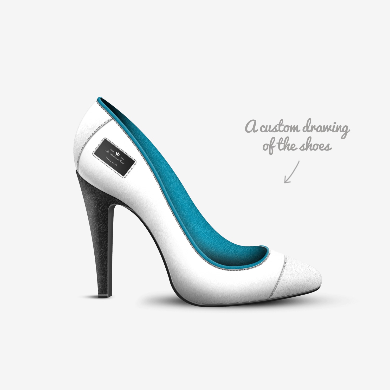 Ms. Anderson:Pearl custom made in Italy shoes by Allen Sharper | Sketch view