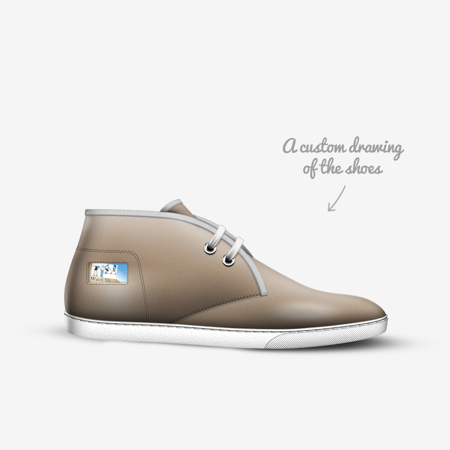 DAB custom made in Italy shoes by Cenequa Nikkole Gaston | Sketch view