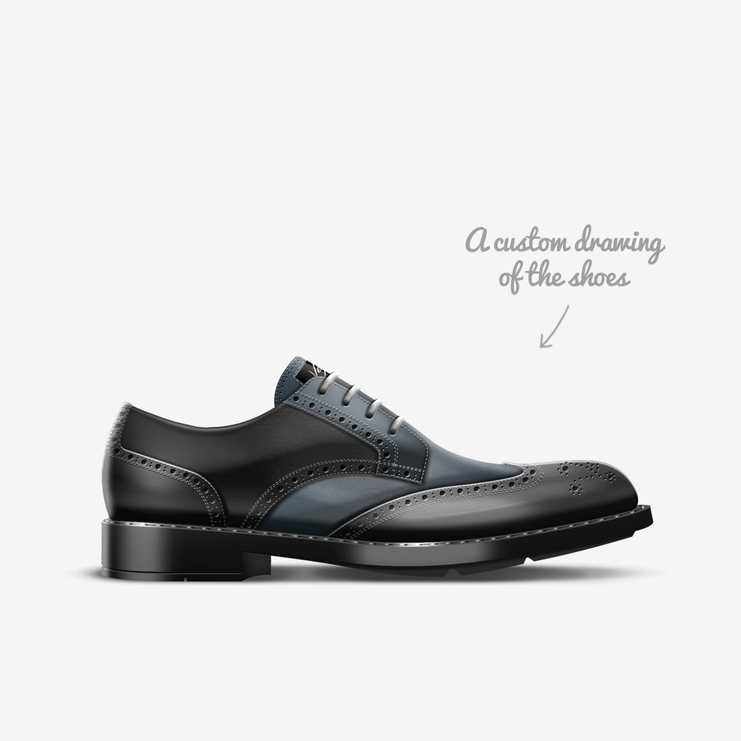 Aristo 1 custom made in Italy shoes by Vega Nyc | Sketch view
