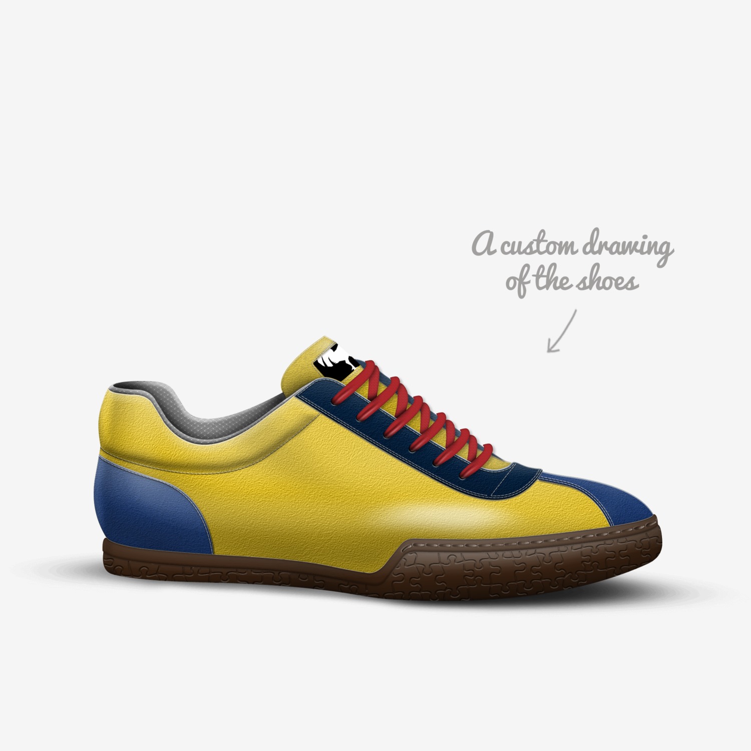 Melted Butter custom made in Italy shoes by Evolve Squared | Sketch view