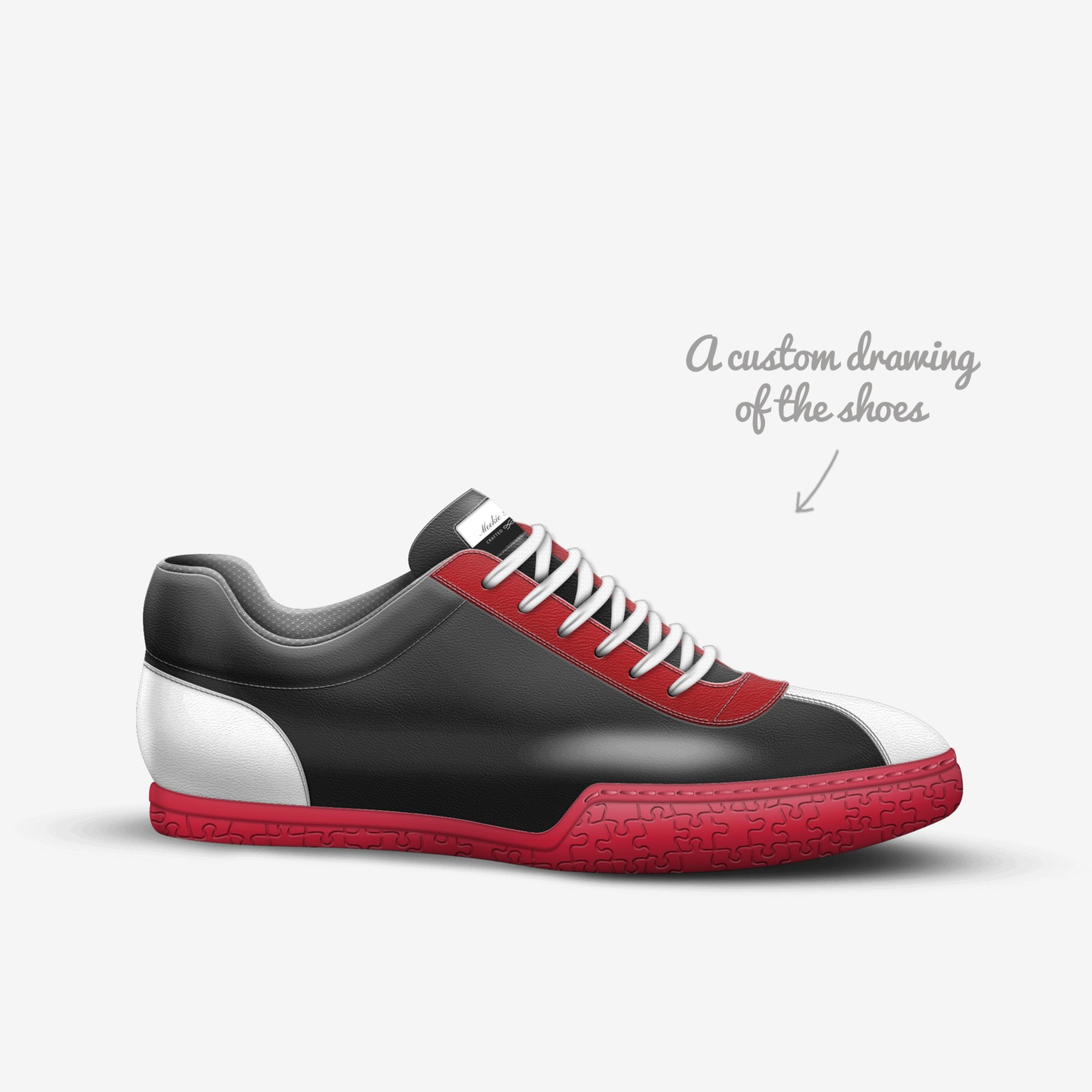 Amirs custom made in Italy shoes by Mookie Amir Henry | Sketch view