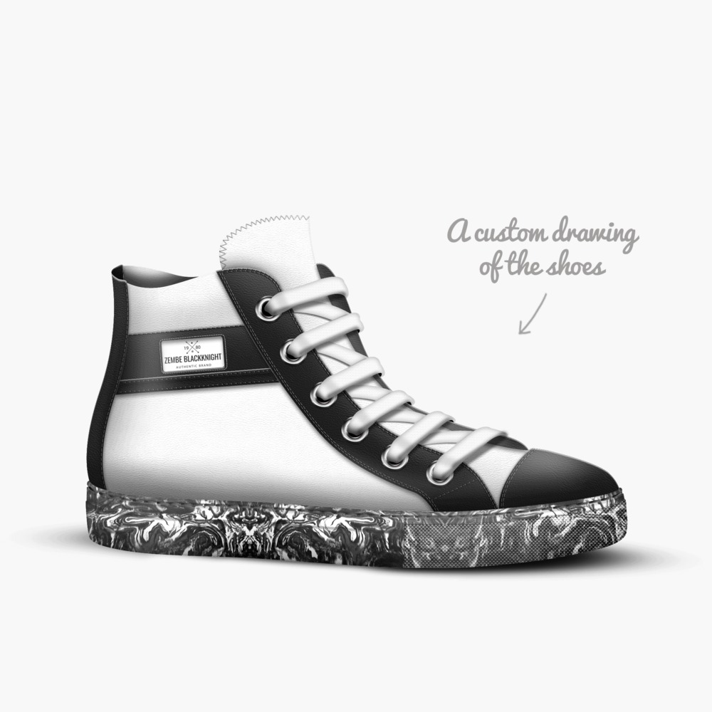 ZEMBE BLACKKNIGHT A Custom Shoe concept by Michael Cazembe