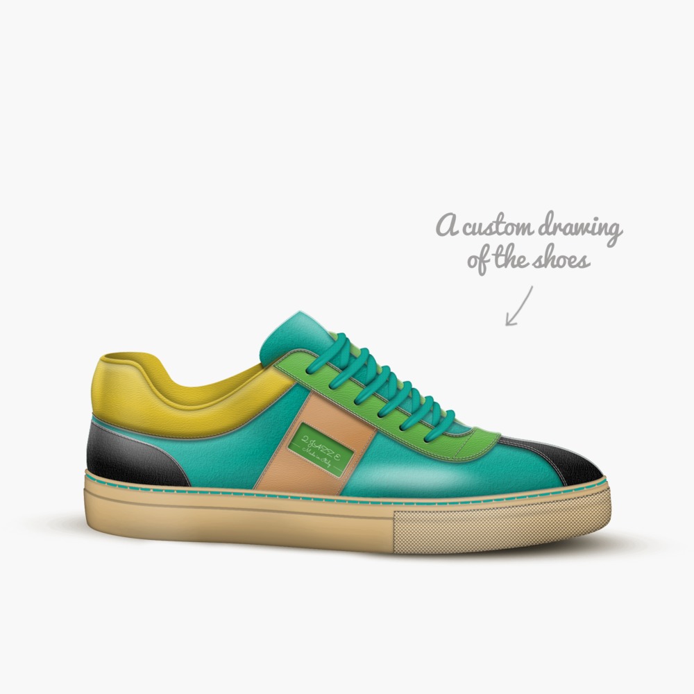 2 JAZZ E limited edition shoe 2 JAZZ E artisan made in Italy shoes by Jasmine Delaney