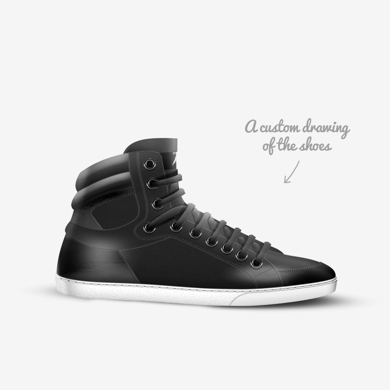 High Guard 1 custom made in Italy shoes by Brue X Brue | Sketch view