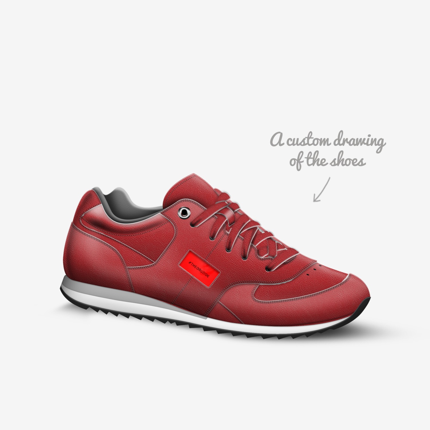 G II custom made in Italy shoes by Donnie B. Leflaire | Sketch view