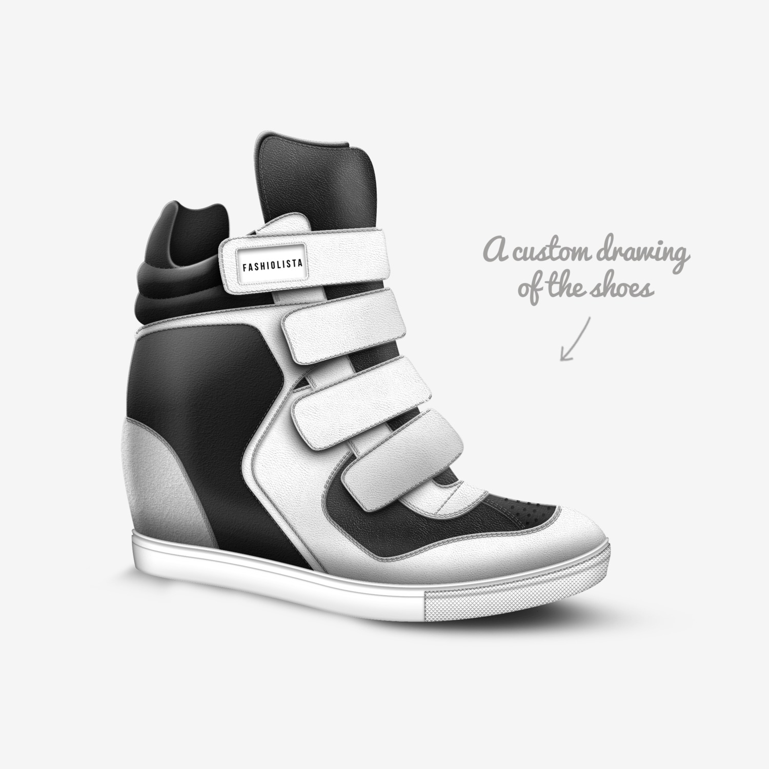 fashiolista custom made in Italy shoes by Agency Aliveshoes | Sketch view