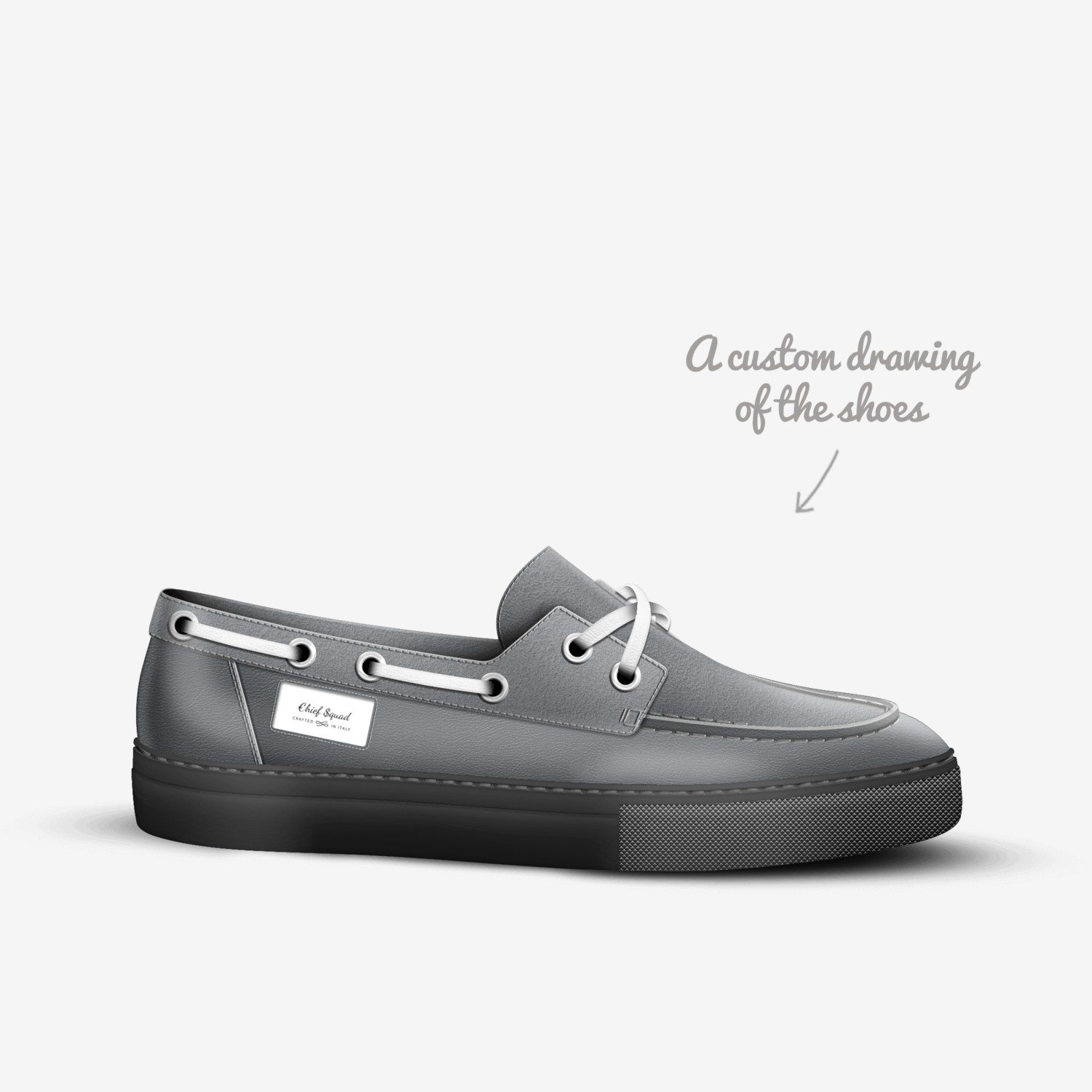 €hief $quad custom made in Italy shoes by Joëy Petit | Sketch view