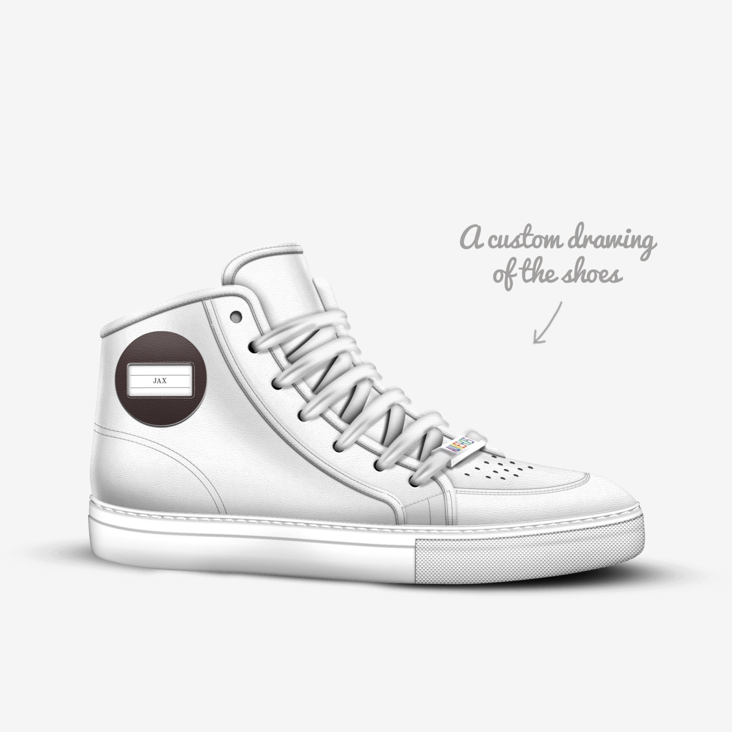 JAX custom made in Italy shoes by Keenan Ellerbe | Sketch view