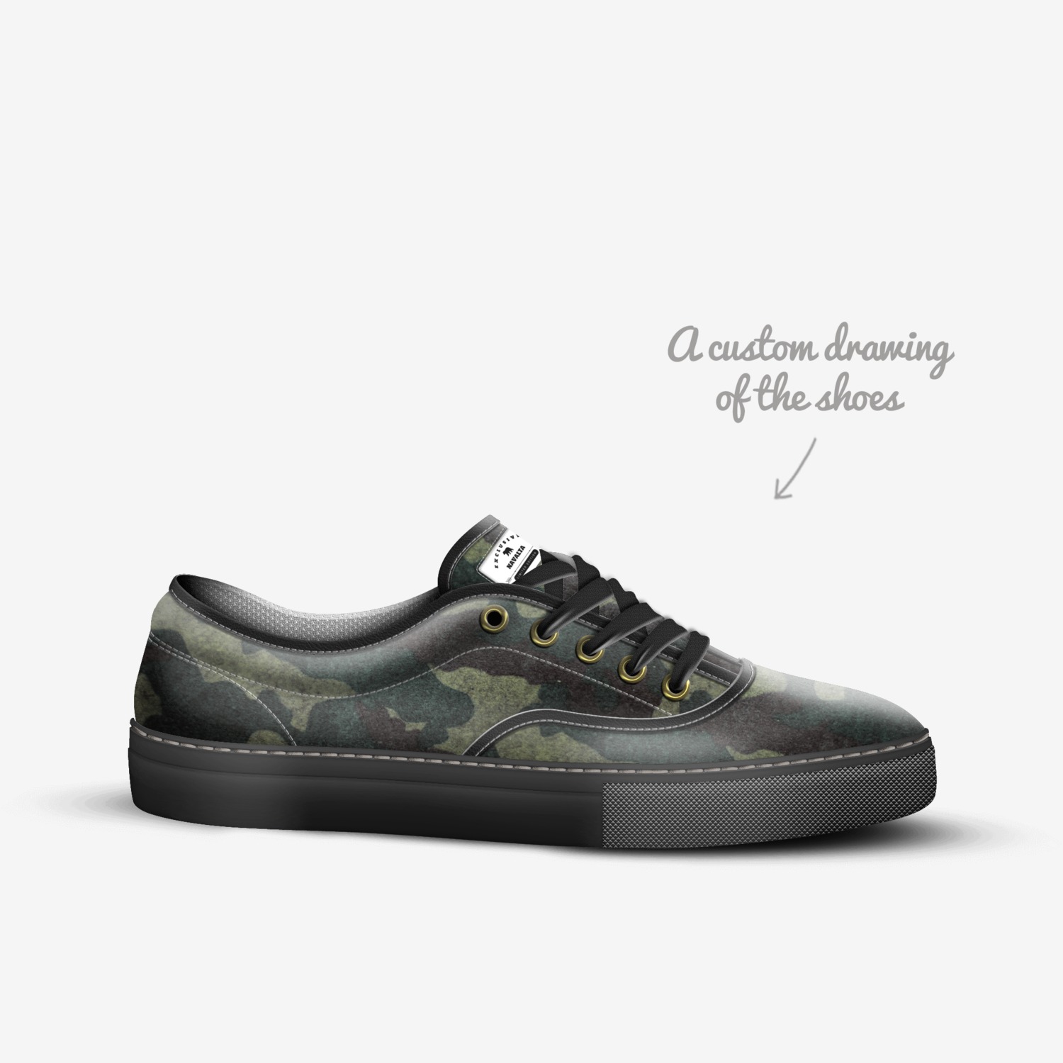 NAVALTA custom made in Italy shoes by Jessie Navalta | Sketch view