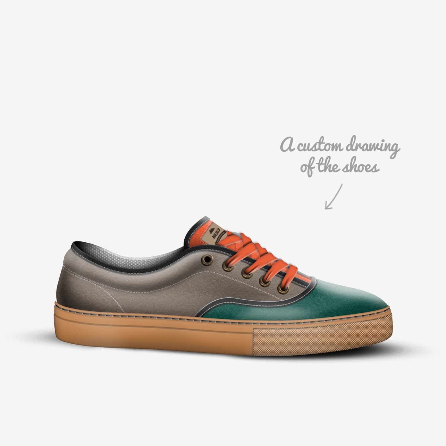 Mallard custom made in Italy shoes by Matthew Mitchell | Sketch view