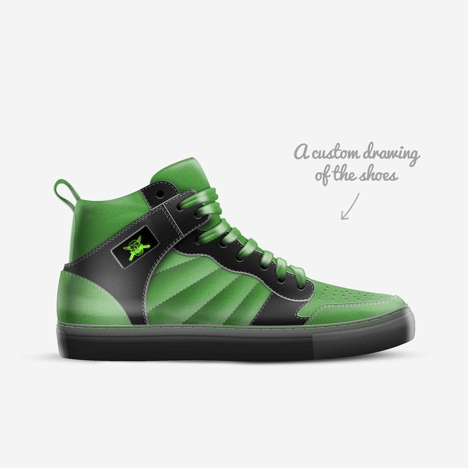 Terra X custom made in Italy shoes by Brandon Durniak | Sketch view