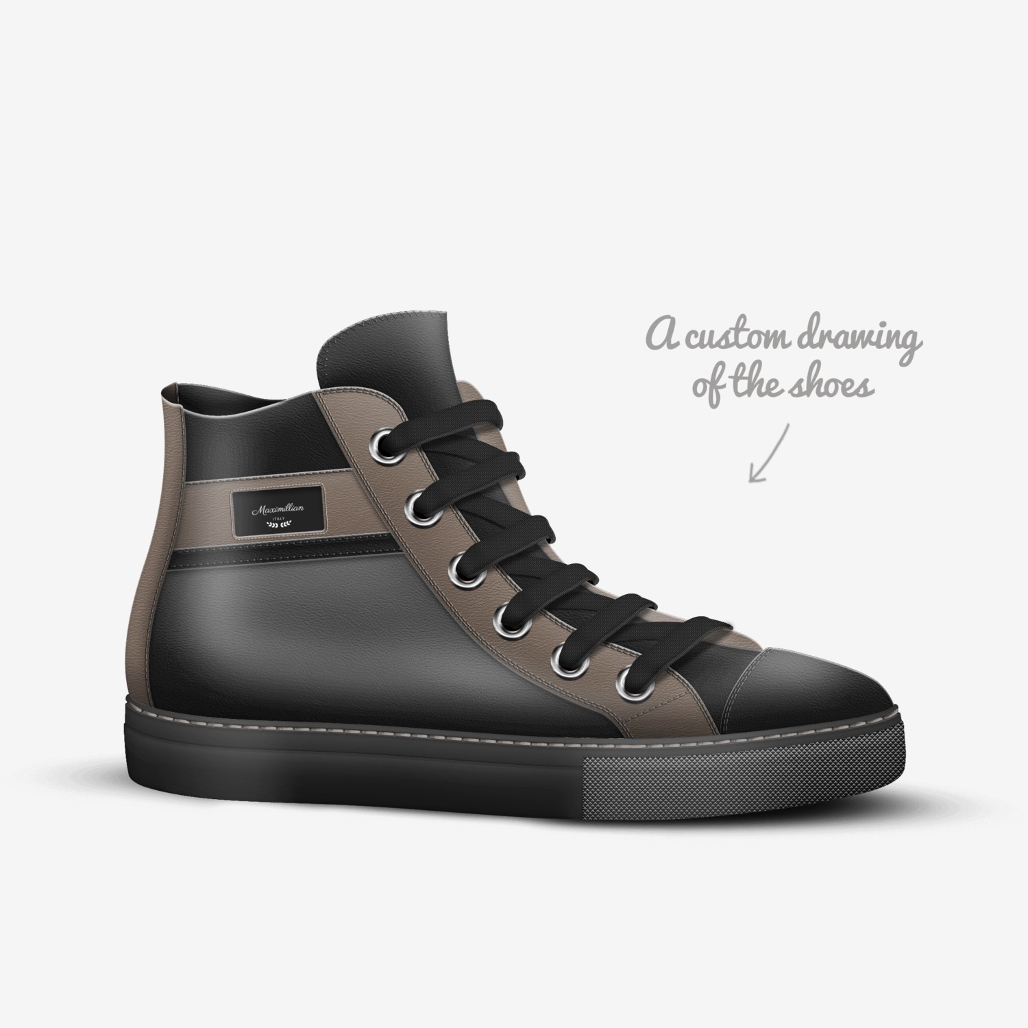 Maximillian custom made in Italy shoes by Somafa Bailey | Sketch view
