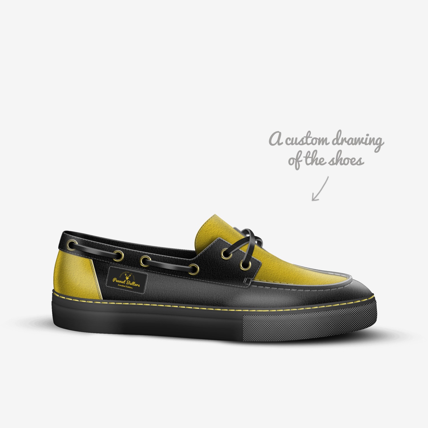 Peanut Butters custom made in Italy shoes by Chris Paularoncini | Sketch view