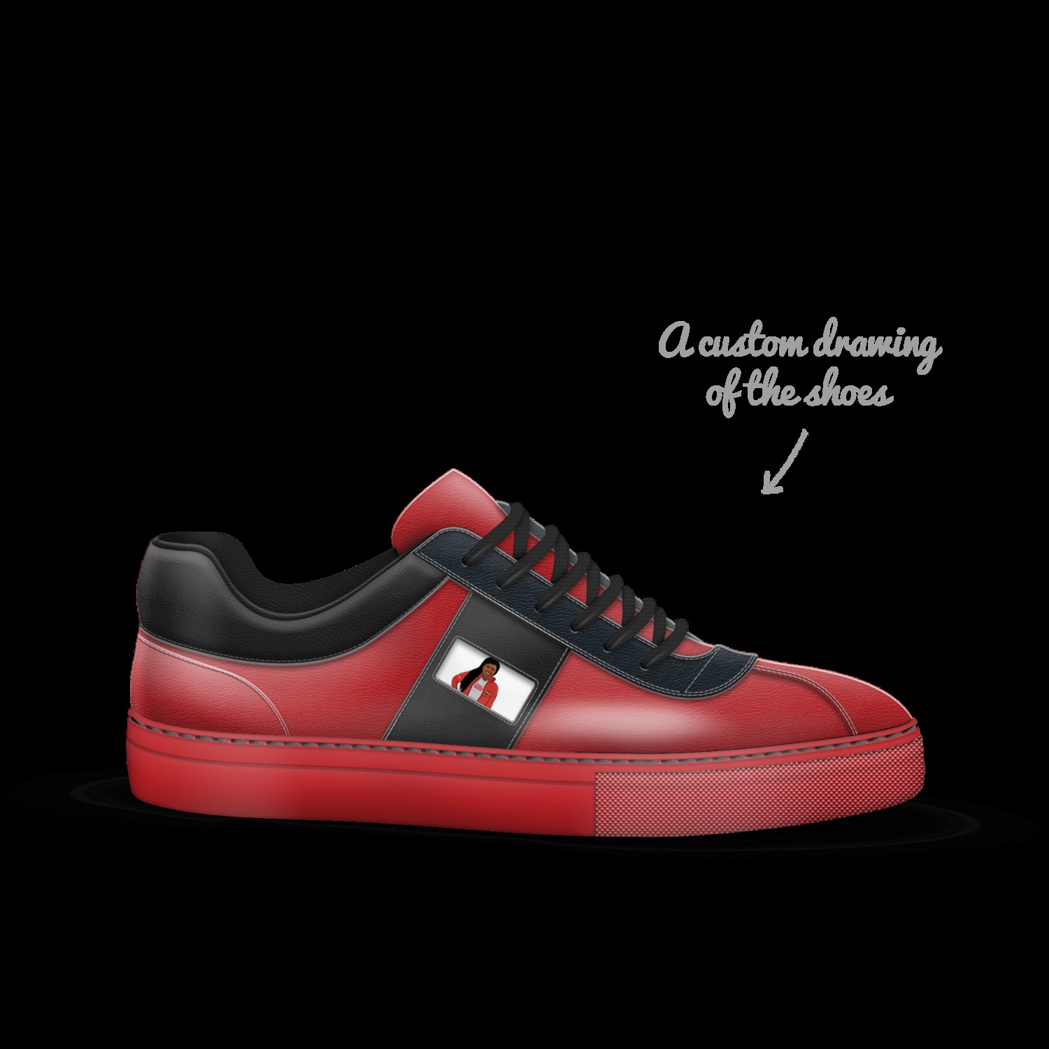 PhillyWonderWoman A Custom Shoe concept by Lacinda Trotter