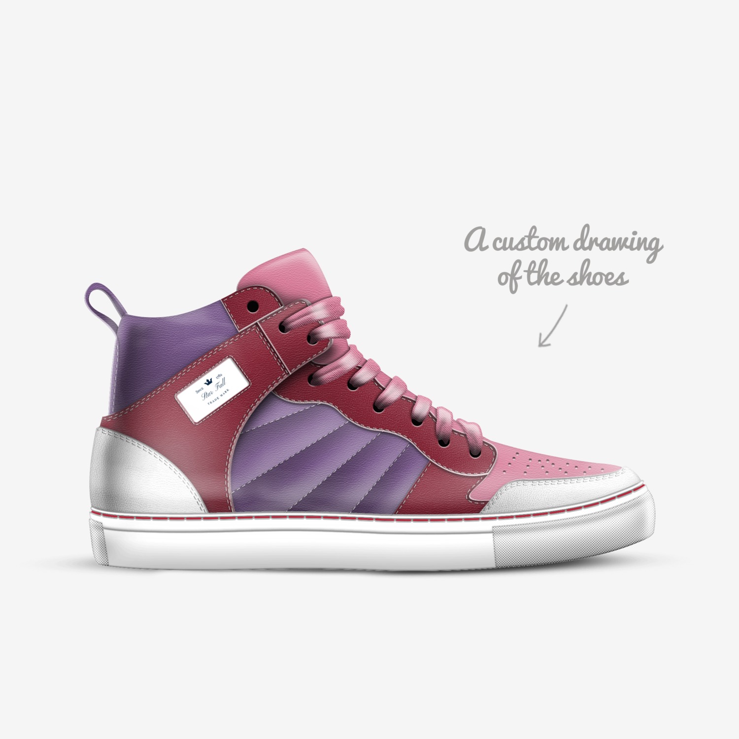 Blood Sugar custom made in Italy shoes by Cheyenne Reed | Sketch view