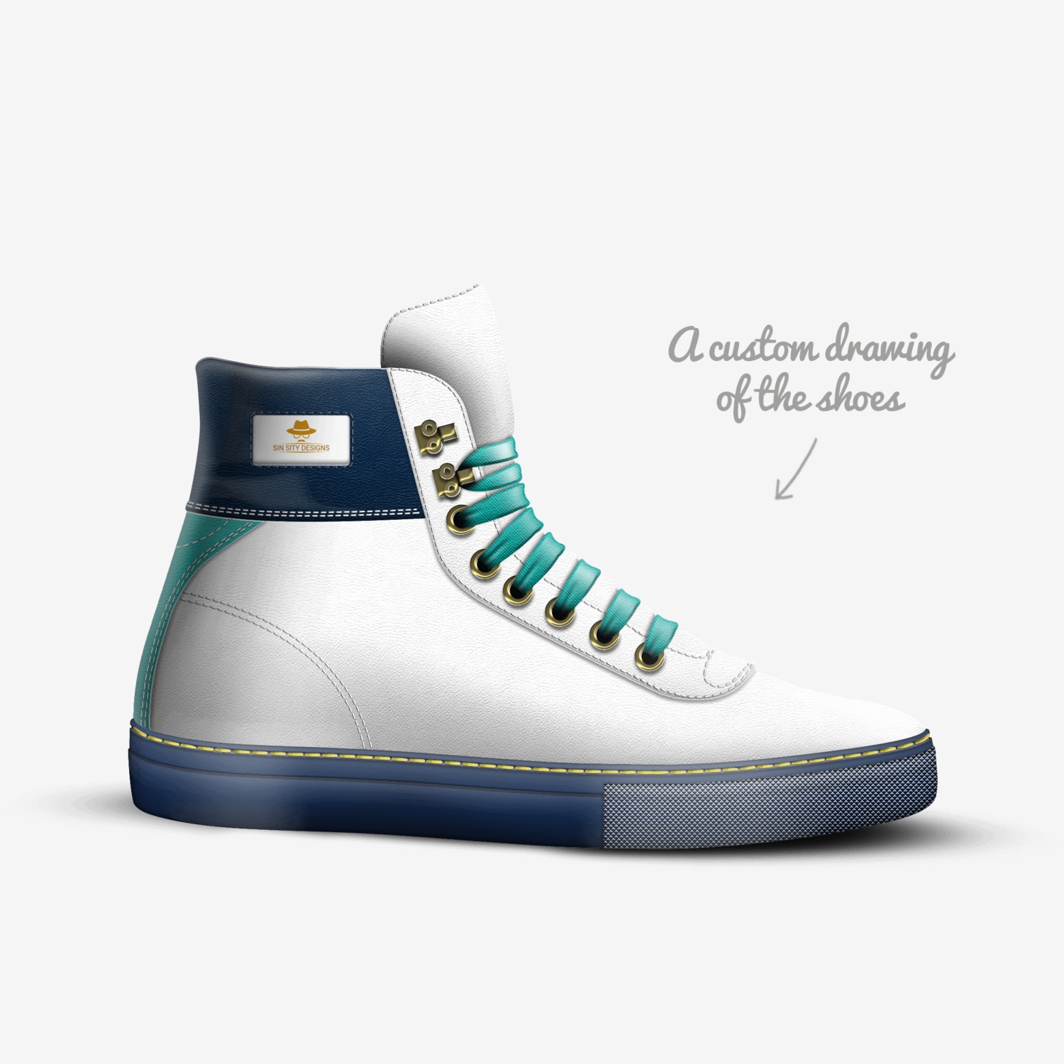 HIGH ROLLER custom made in Italy shoes by Michael Solazzo Iii | Sketch view