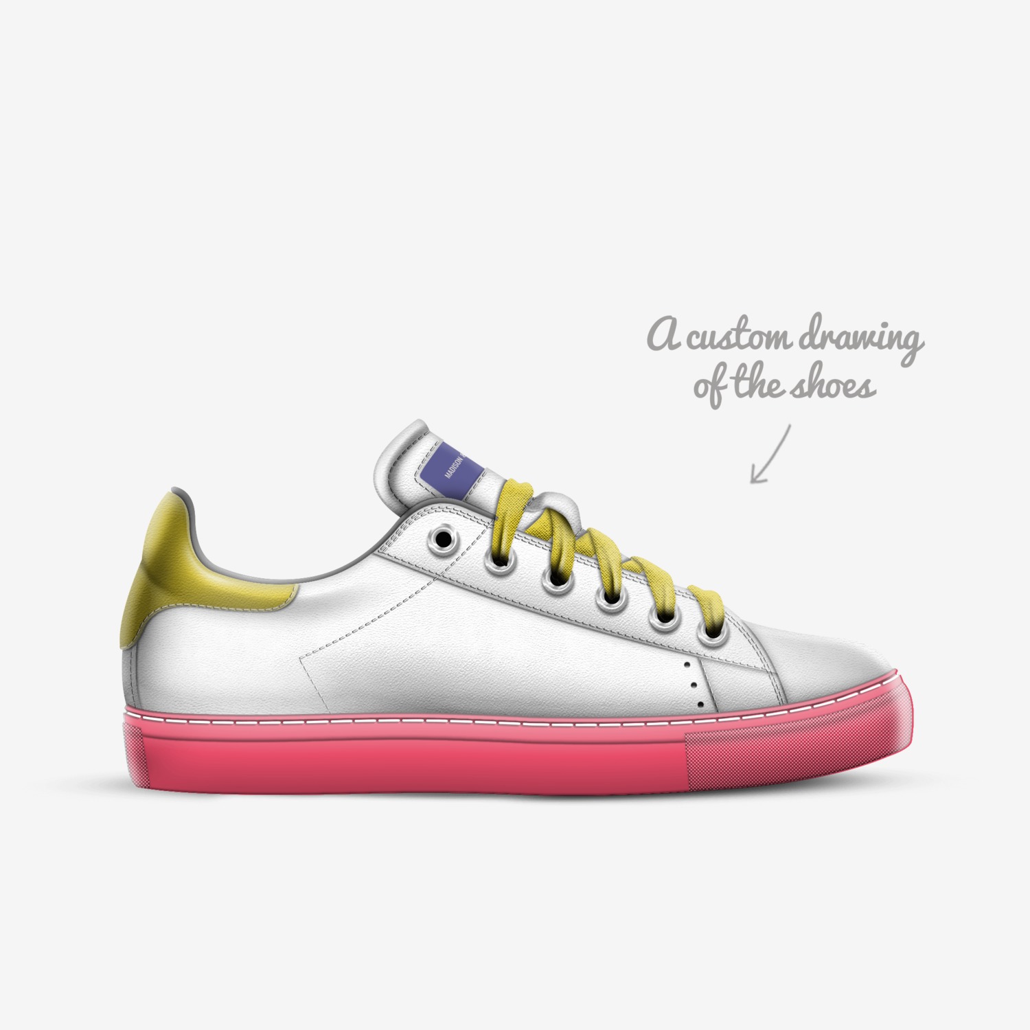 Madison & Michael  custom made in Italy shoes by Danni Farrar | Sketch view
