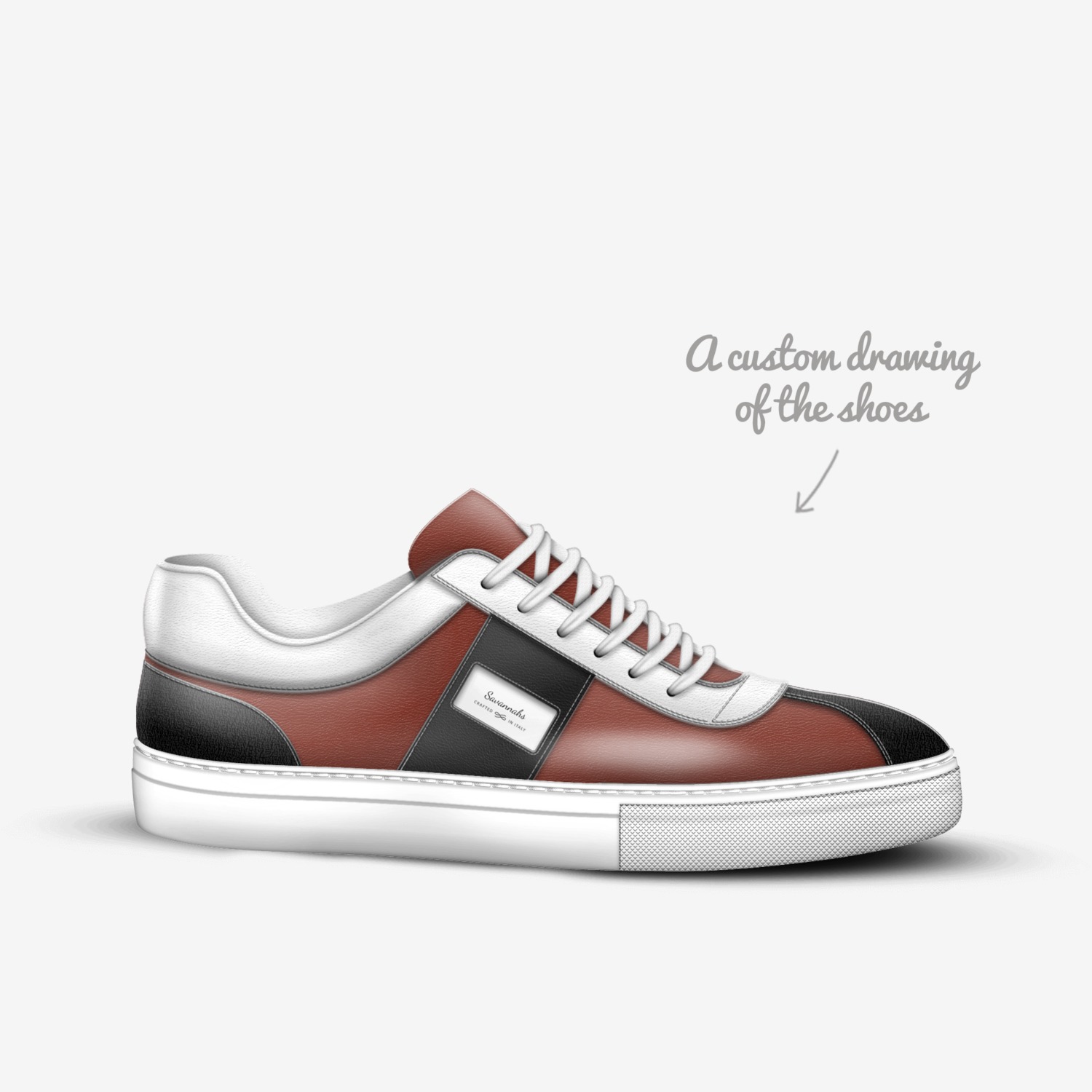 Savannahs custom made in Italy shoes by Jason Gaughan | Sketch view