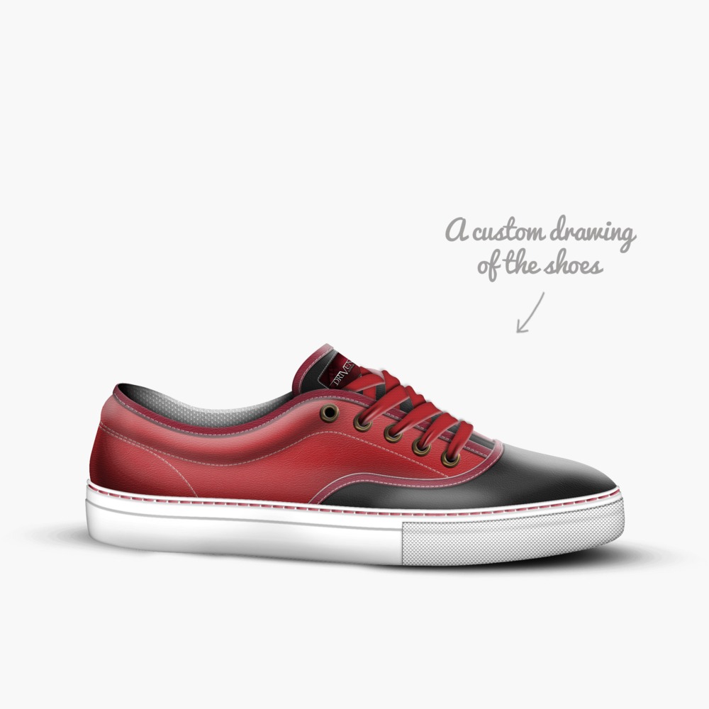 Driven Red-Omega artisan made in Italy shoes by Jason Oberly