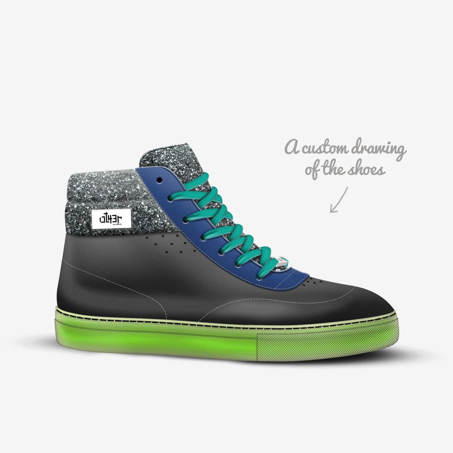 Other custom made in Italy shoes by Erika Bell | Sketch view