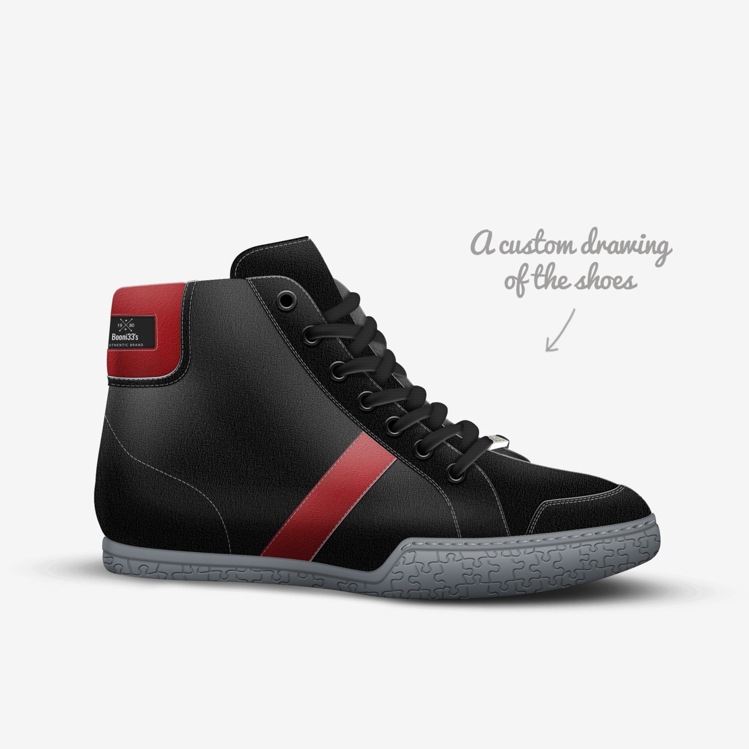 Booni33's custom made in Italy shoes by Lathel Wise Iii | Sketch view