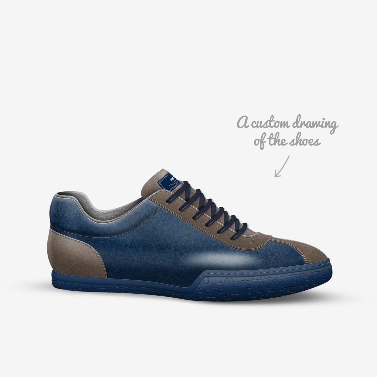 JRK 2 custom made in Italy shoes by Ramon Blacqc-zarr | Sketch view