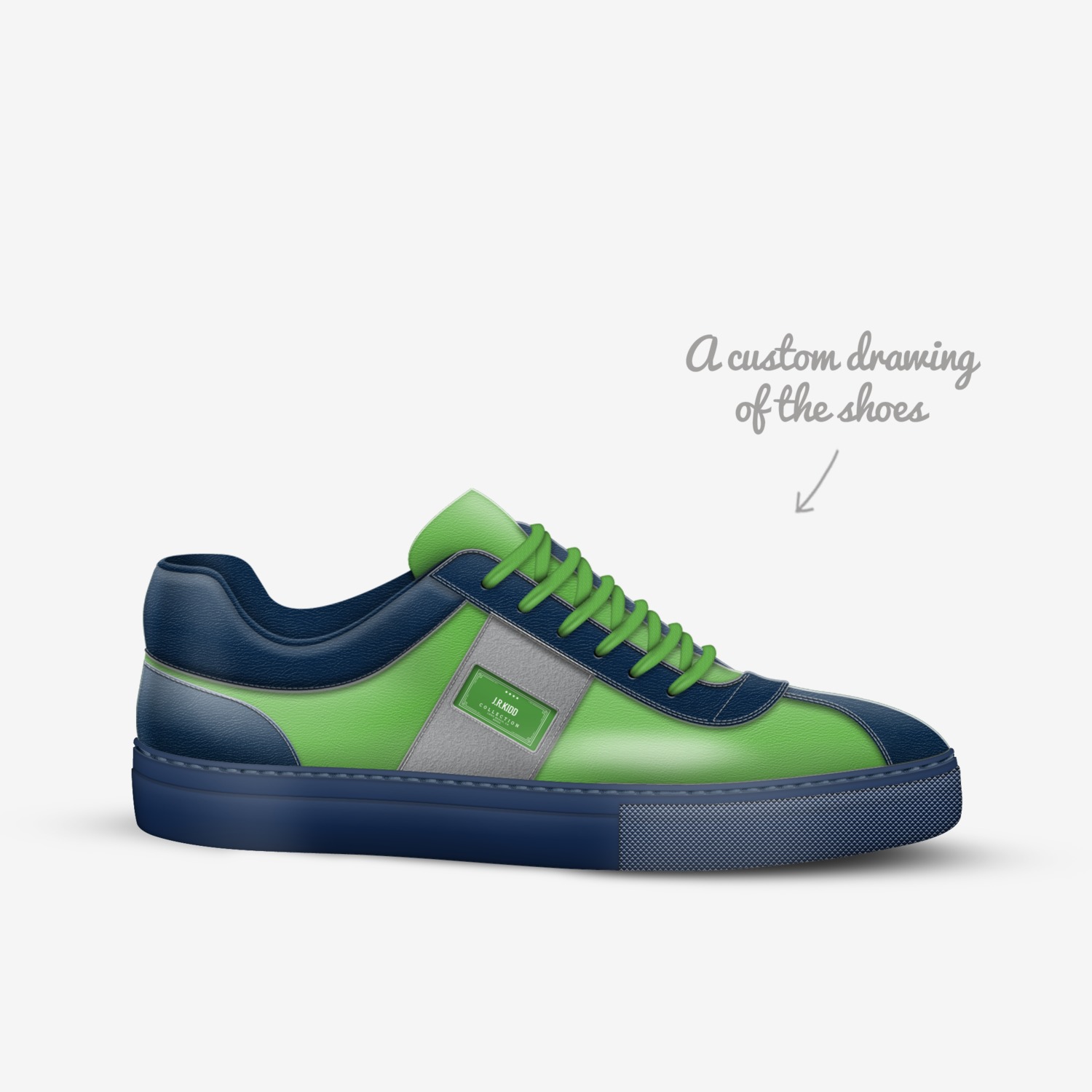 J.R.KIDD custom made in Italy shoes by Ramon Blacqc-zarr | Sketch view