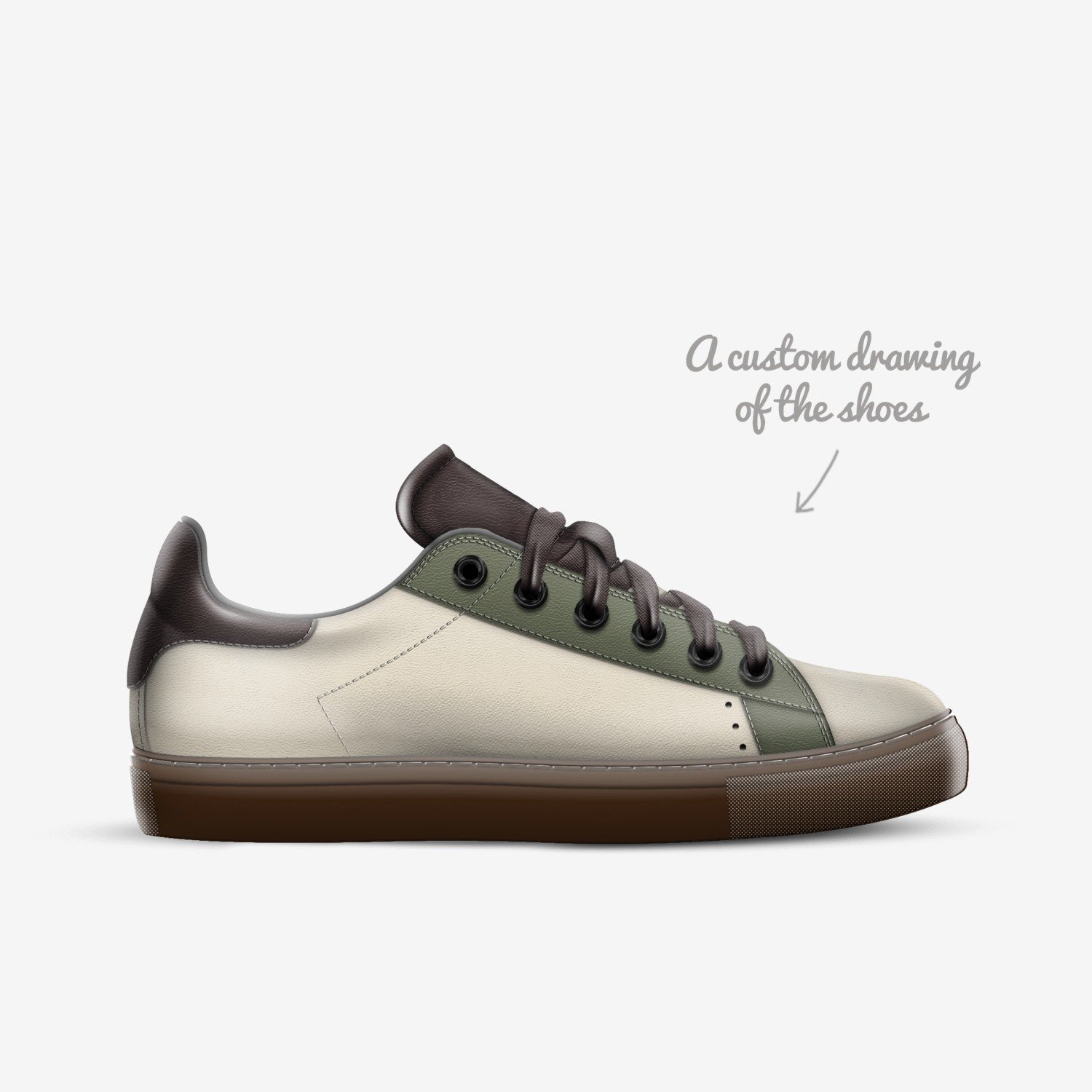 Asf custom made in Italy shoes by Michael Howe | Sketch view