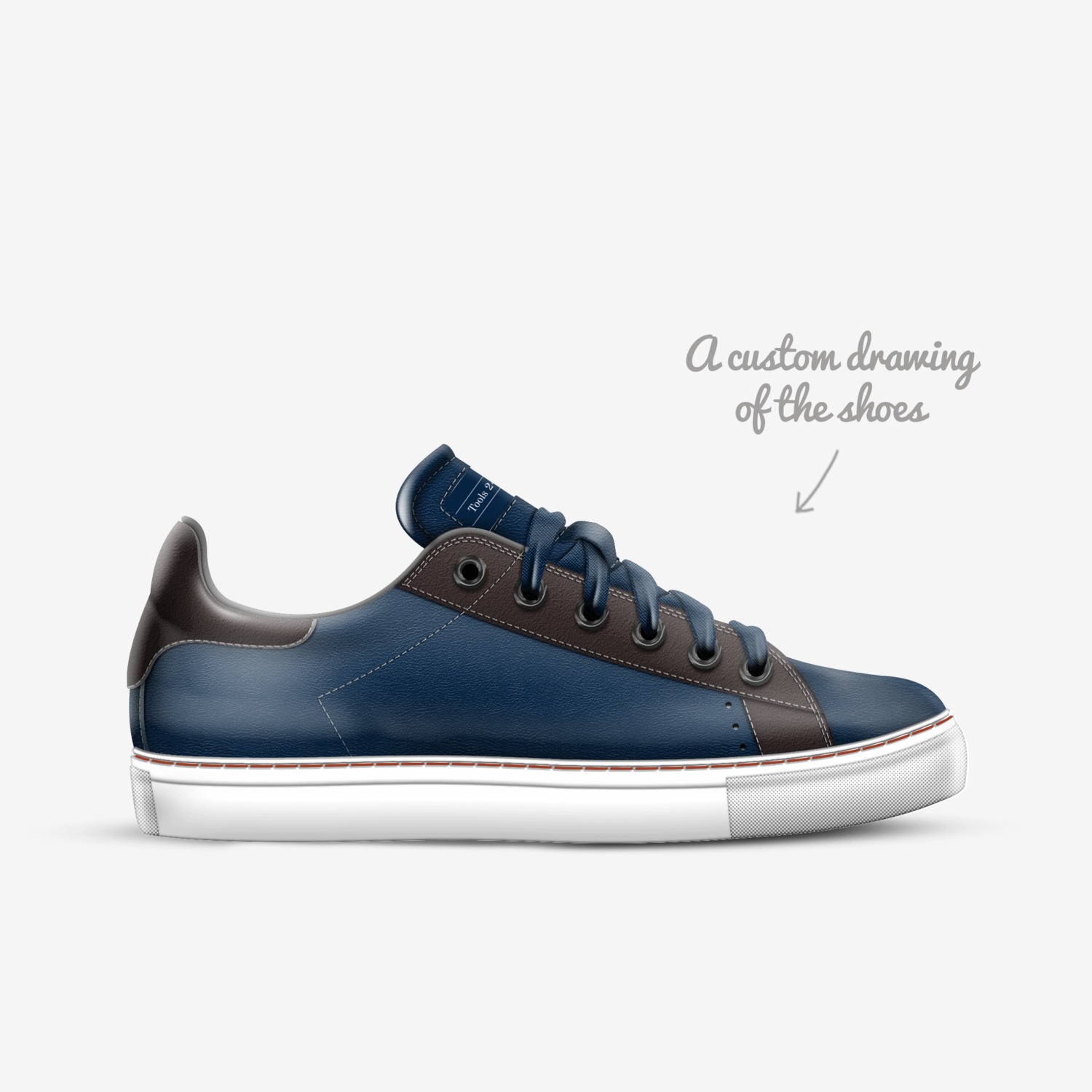 Tools24/7 Inc. custom made in Italy shoes by Jerry Ramos | Sketch view