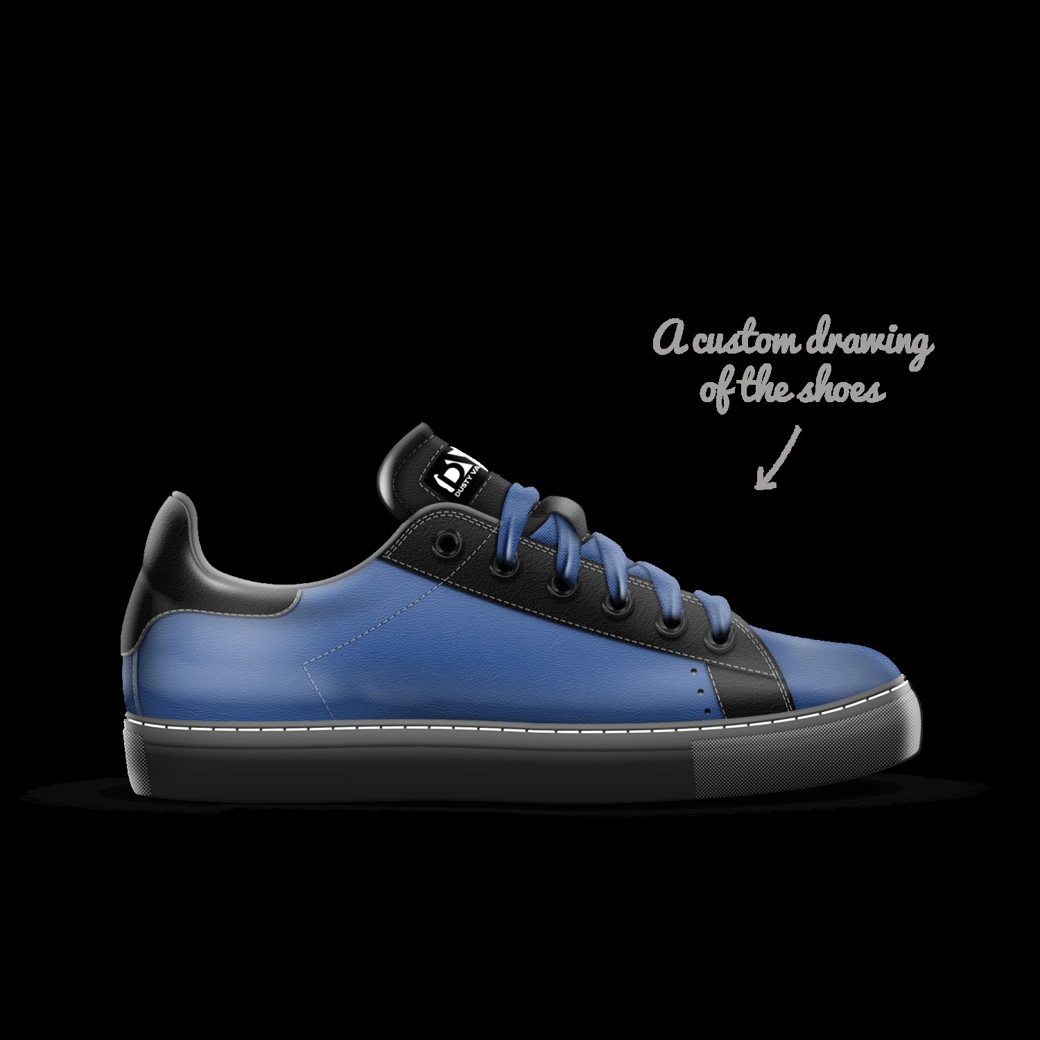 Nipsey Blue A Custom Shoe concept by Dusty van Chucks