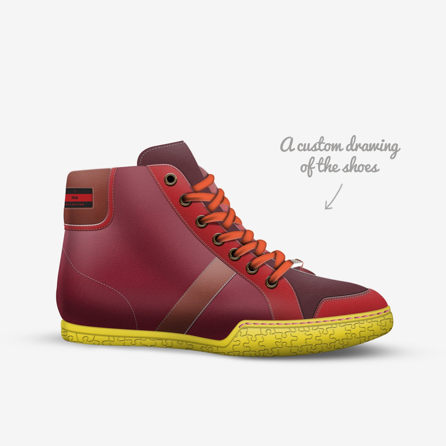 JCA custom made in Italy shoes by Jd Kiso | Sketch view