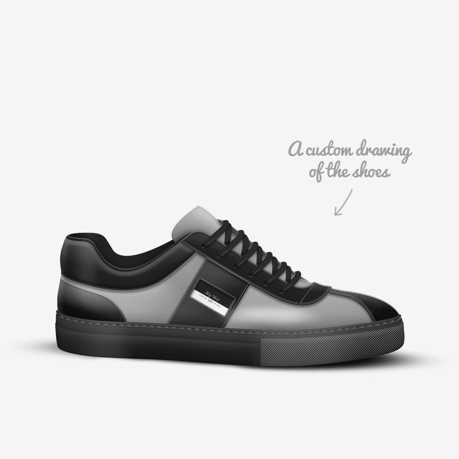 Key West  custom made in Italy shoes by Kristi Harris | Sketch view