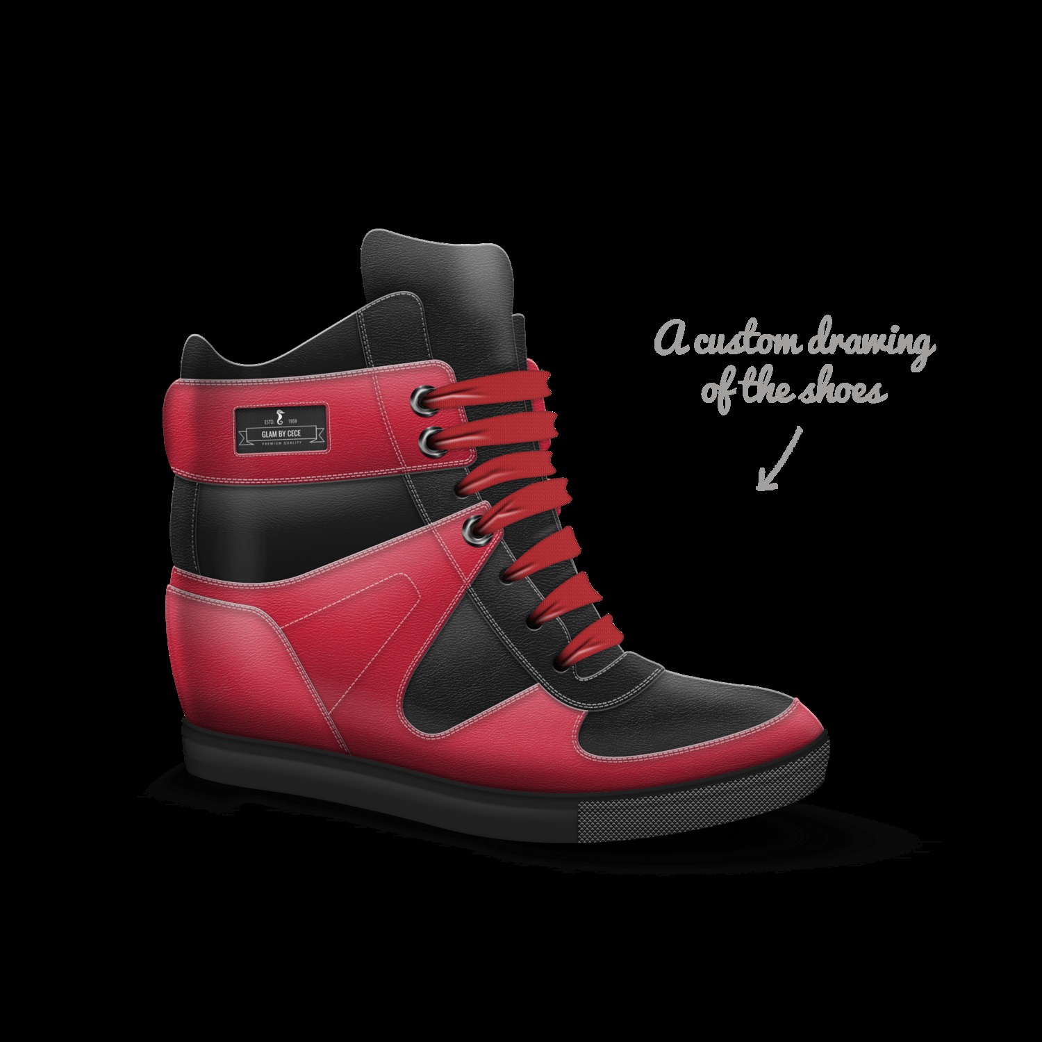 Glam by Cece A Custom Shoe concept by Cecelia Mondoc