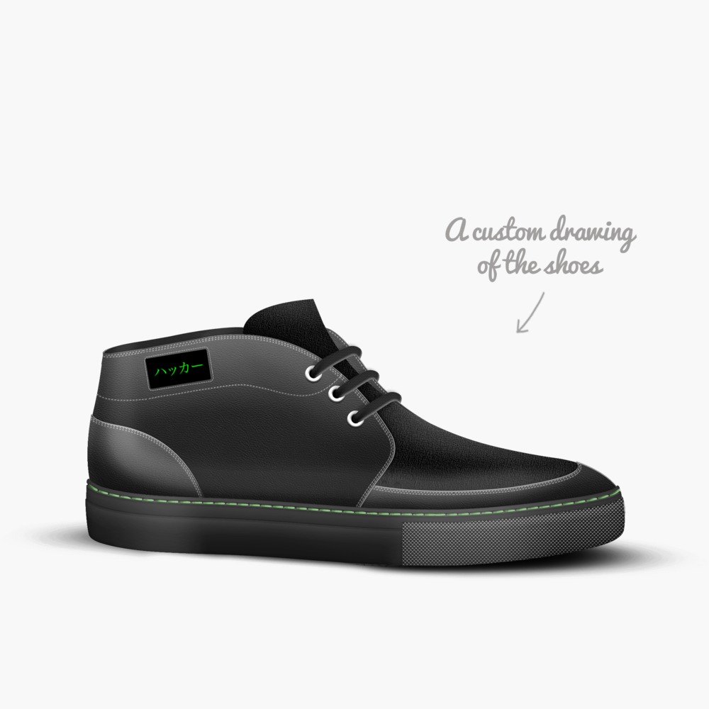 HackAttack Black artisan made in Italy shoes by Kat Valentine