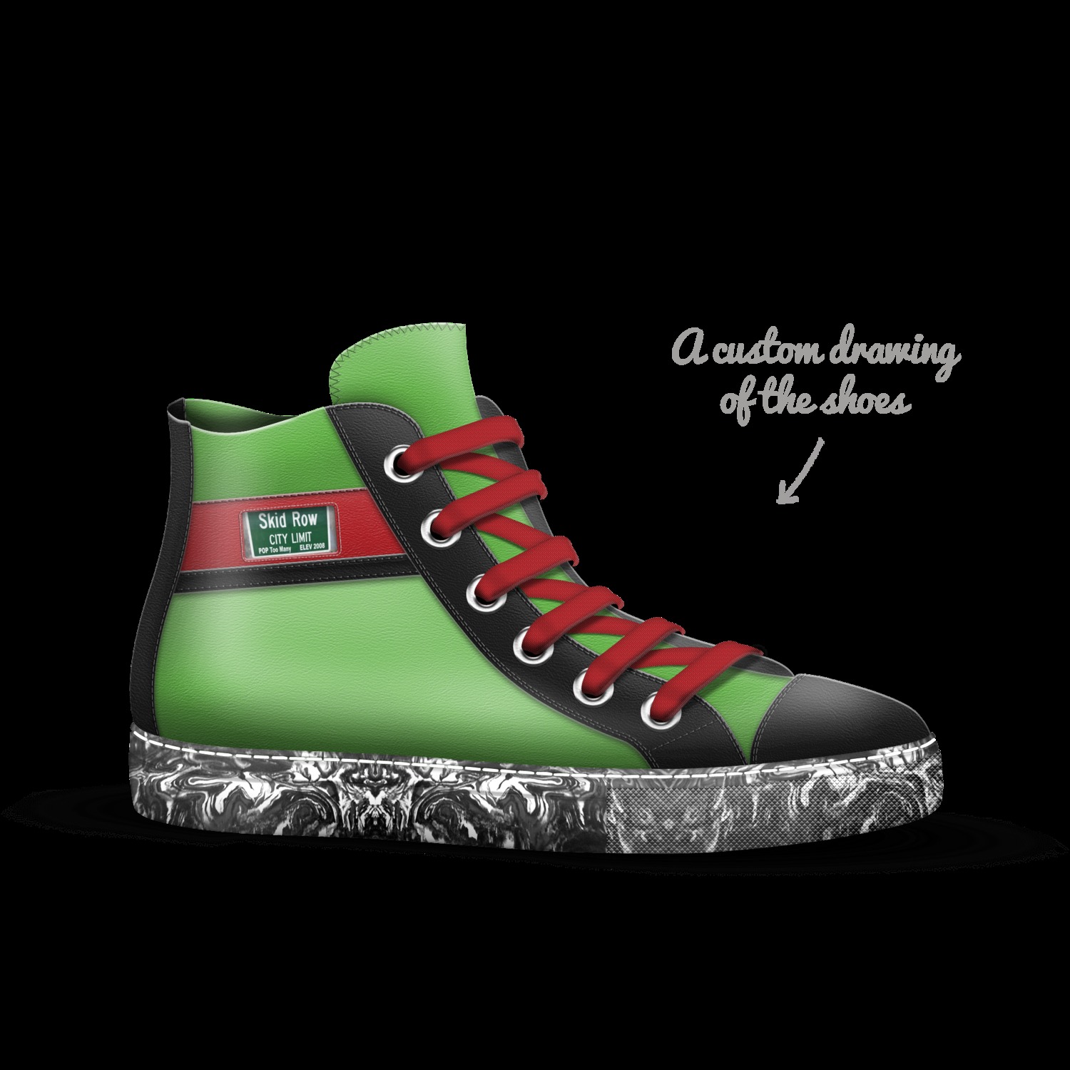 Skid Row A Custom Shoe concept by Justice Butler