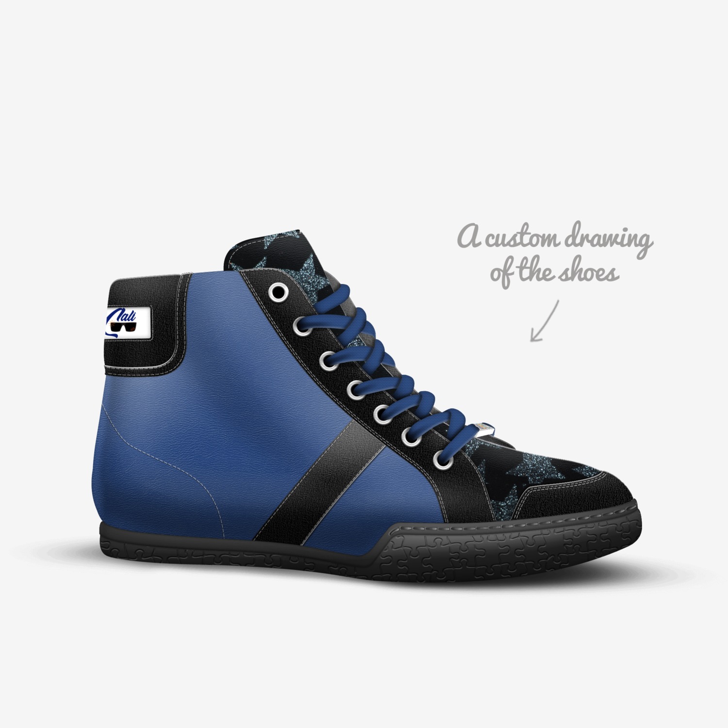 Cali Classic 5 custom made in Italy shoes by Kevin Martin Jr. | Sketch view