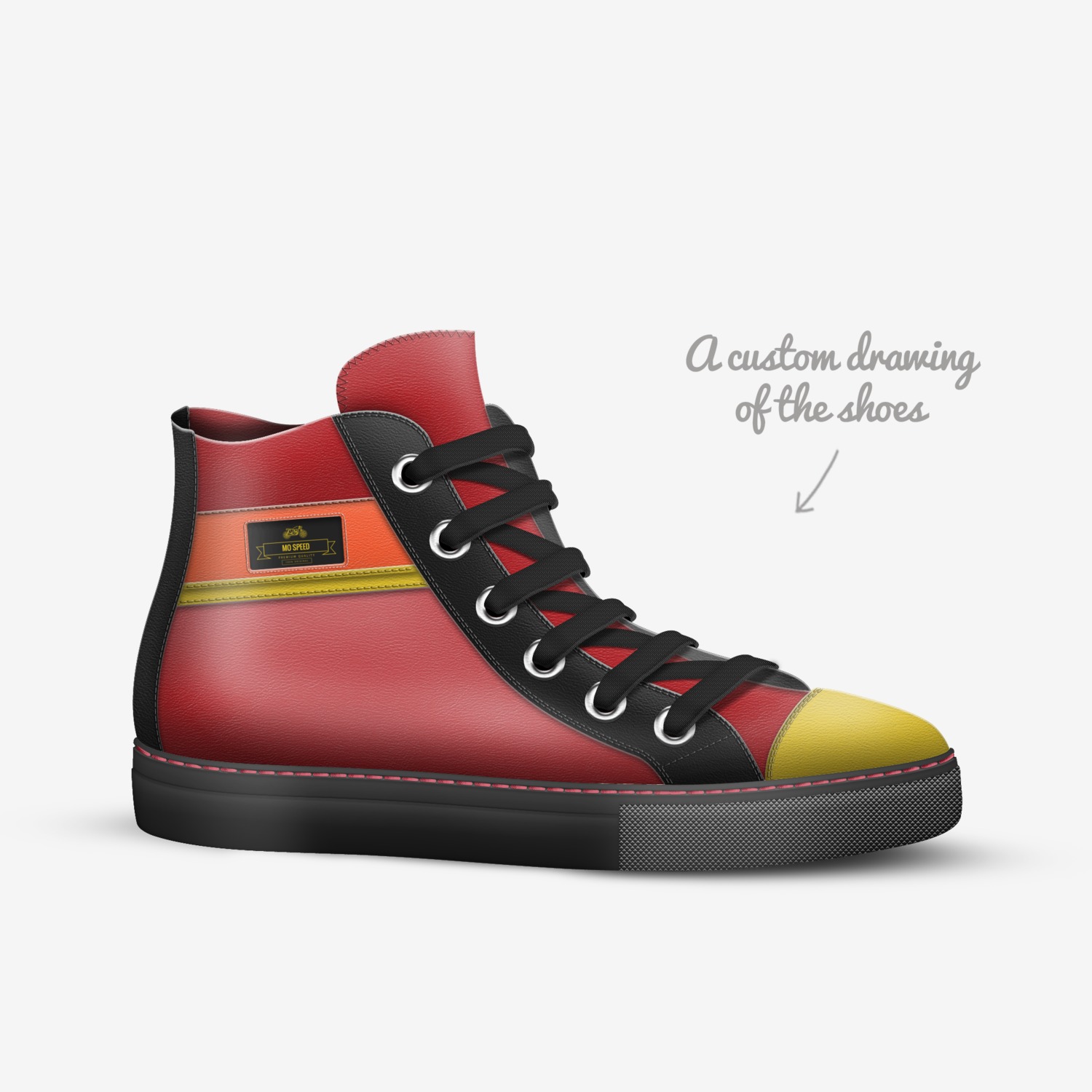 MO SPEED custom made in Italy shoes by M. B. Meyer | Sketch view