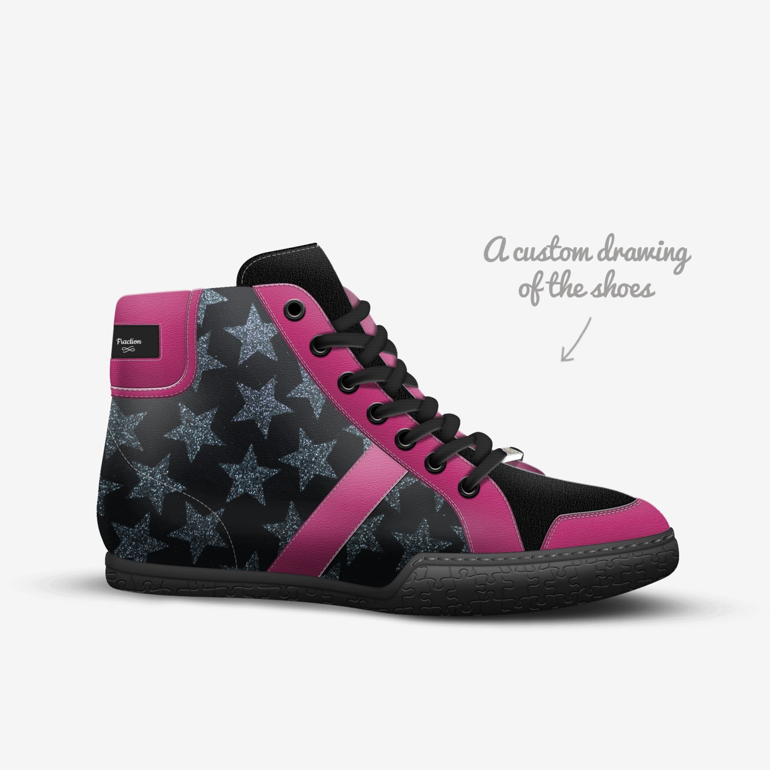 Fraction custom made in Italy shoes by Patrice Thompson | Sketch view