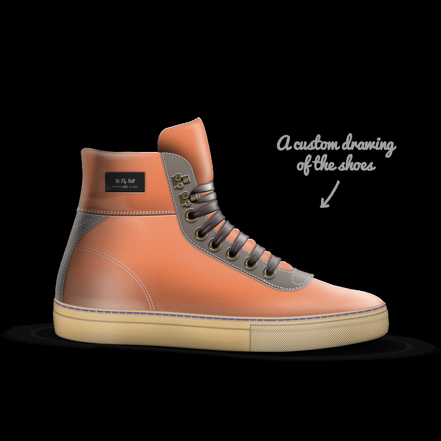 Hi Fly Hill A Custom Shoe concept by Lara Grosso