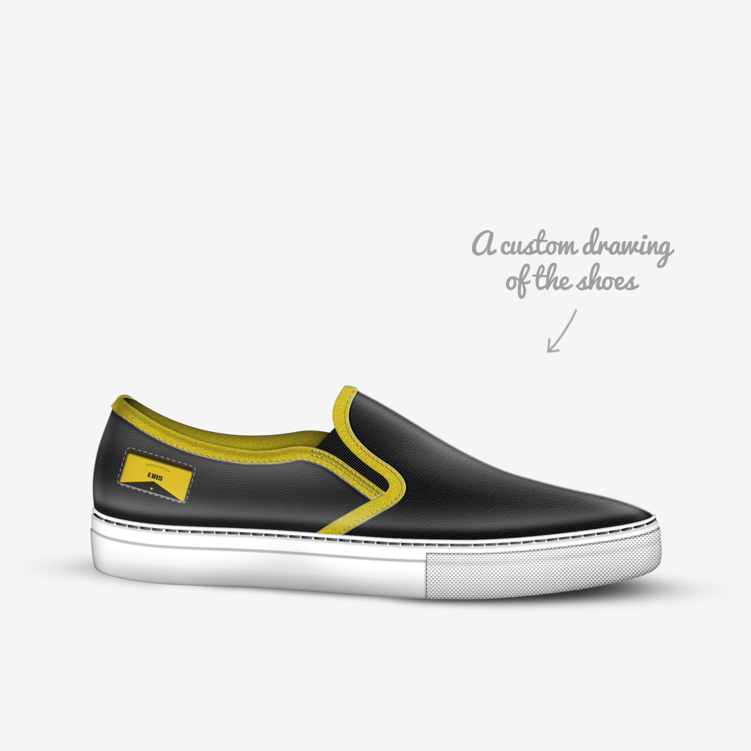 ERIS custom made in Italy shoes by Dan Nguyen | Sketch view