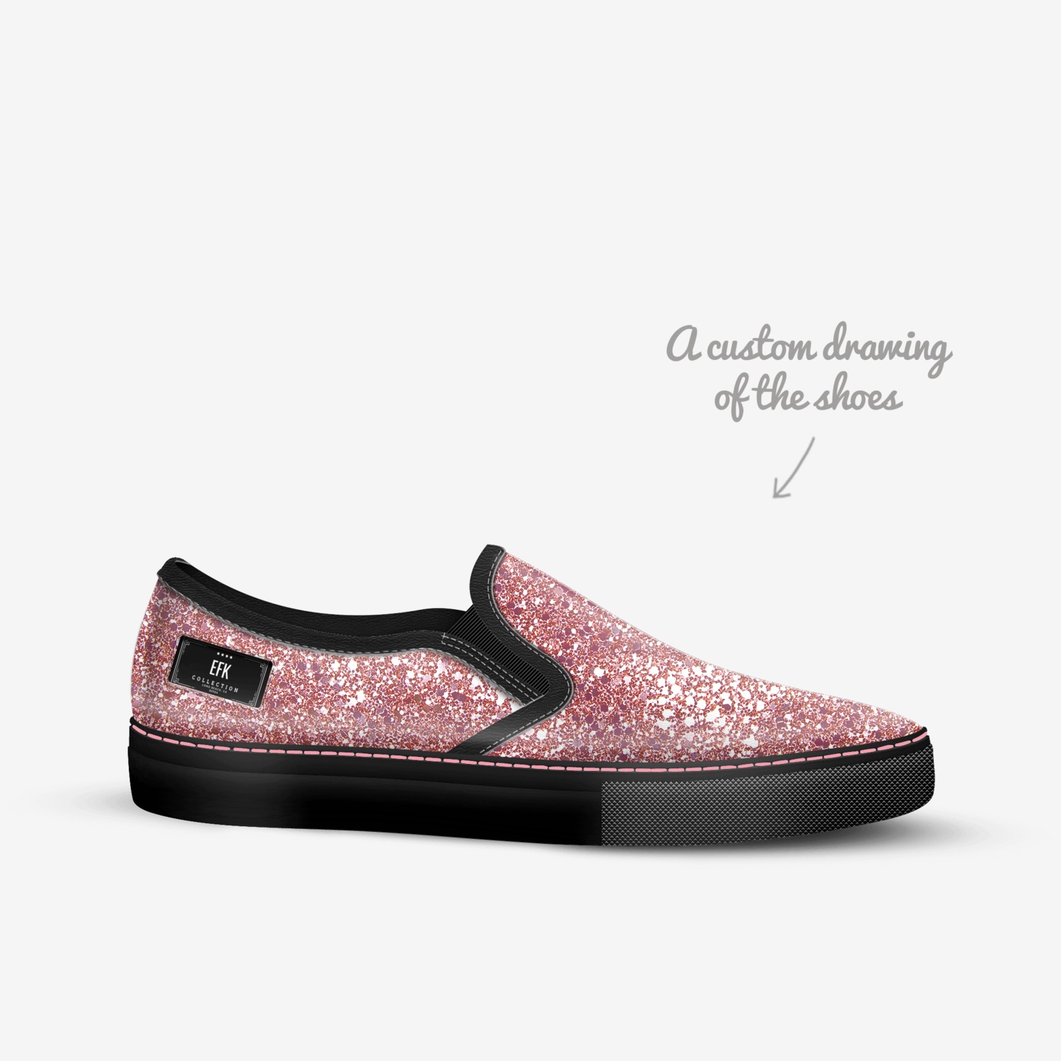 EFK custom made in Italy shoes by E. F. Kelly | Sketch view