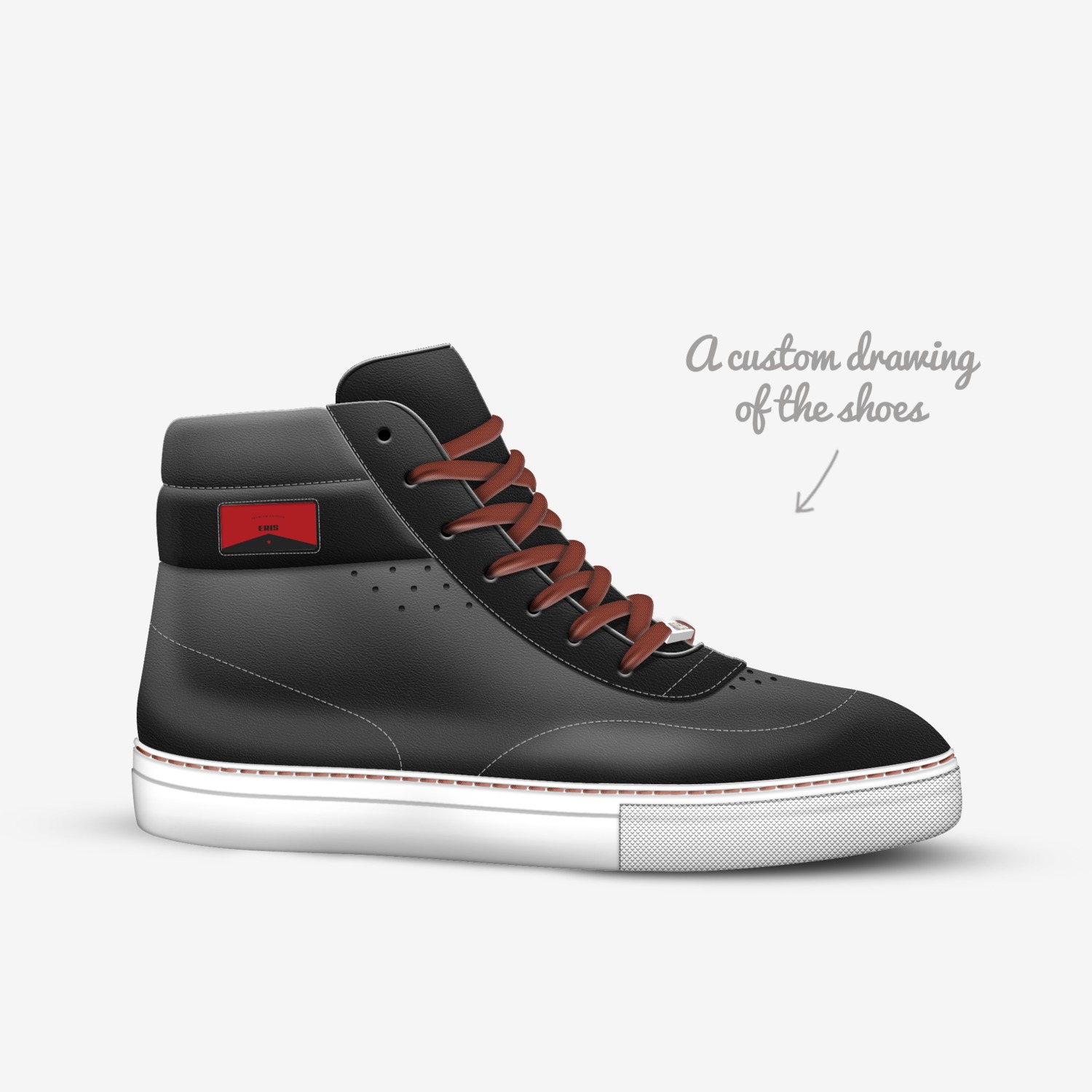ERIS custom made in Italy shoes by Dan Nguyen | Sketch view