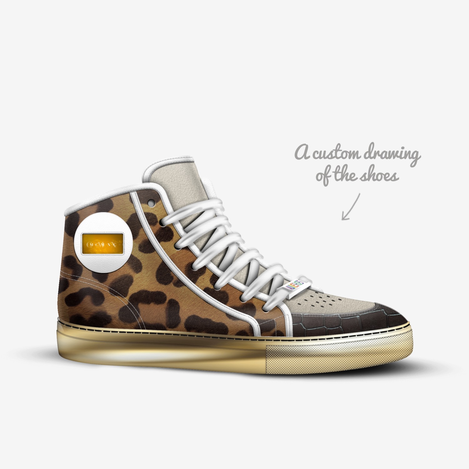 MCMXC - 1990A custom made in Italy shoes by Jockquess Leven | Sketch view