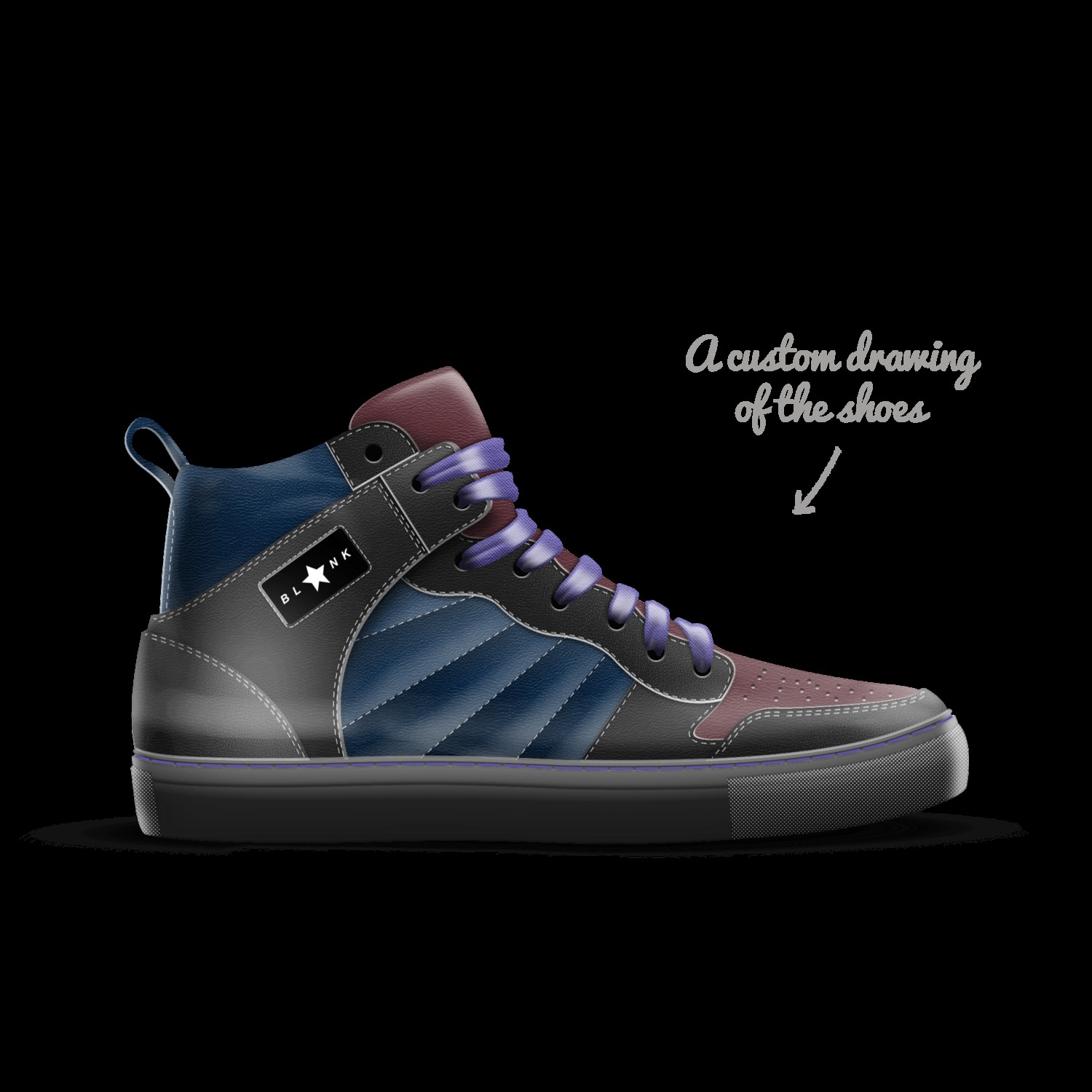 Blank shoes to online customize
