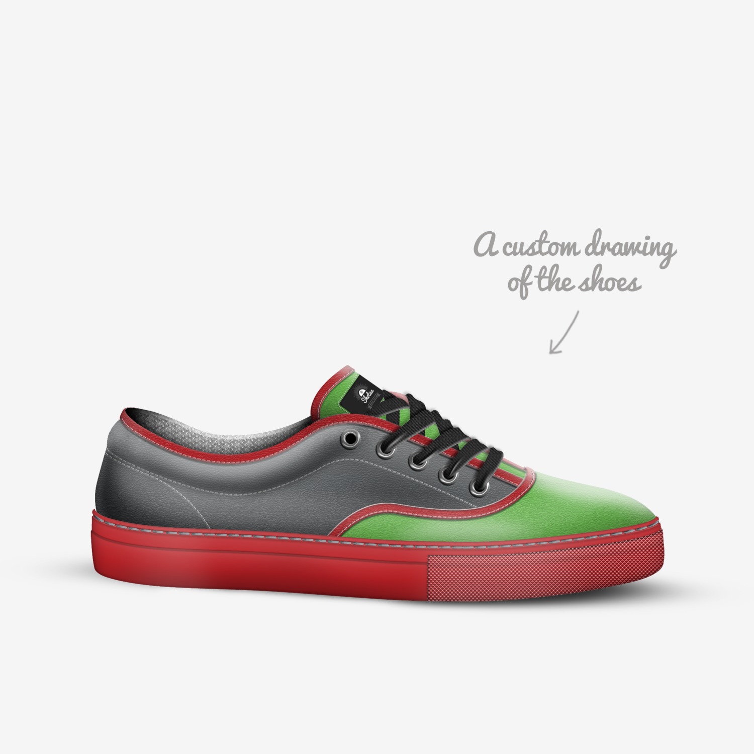 Shotus custom made in Italy shoes by Suzana Milosavljevic | Sketch view