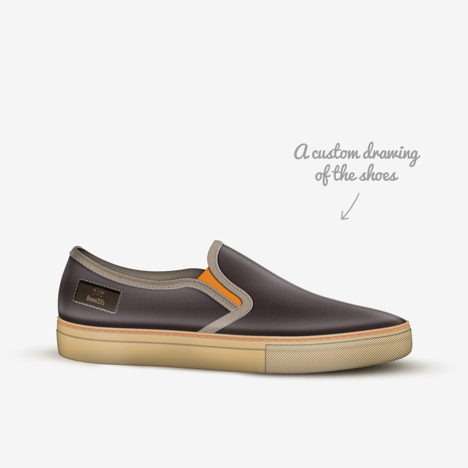 Booni33's custom made in Italy shoes by Lathel Wise Iii | Sketch view