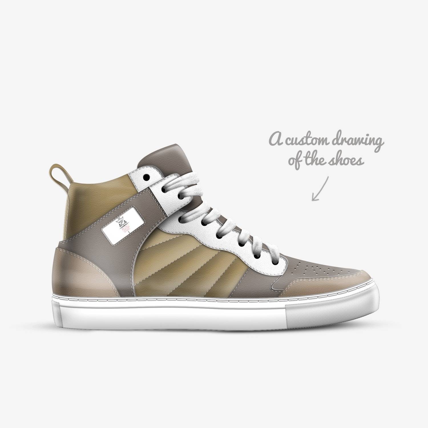 A-C-A custom made in Italy shoes by Jamar Thomas | Sketch view